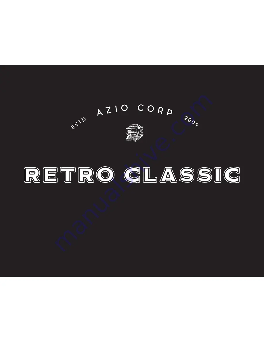 Azio RETRO CLASSIC Скачать руководство пользователя страница 1