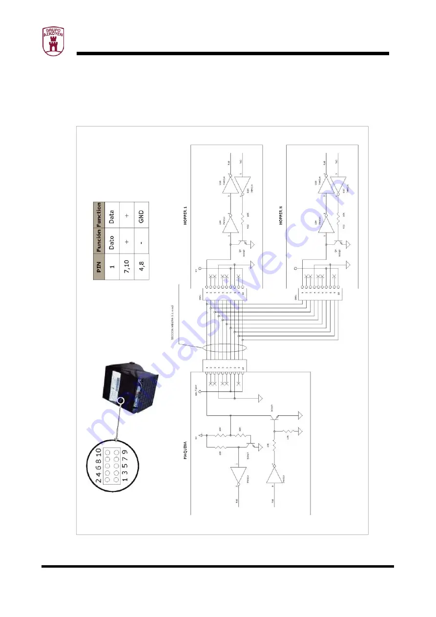 Azkoyen Hopper U 3030 Series Technical Manual Download Page 23