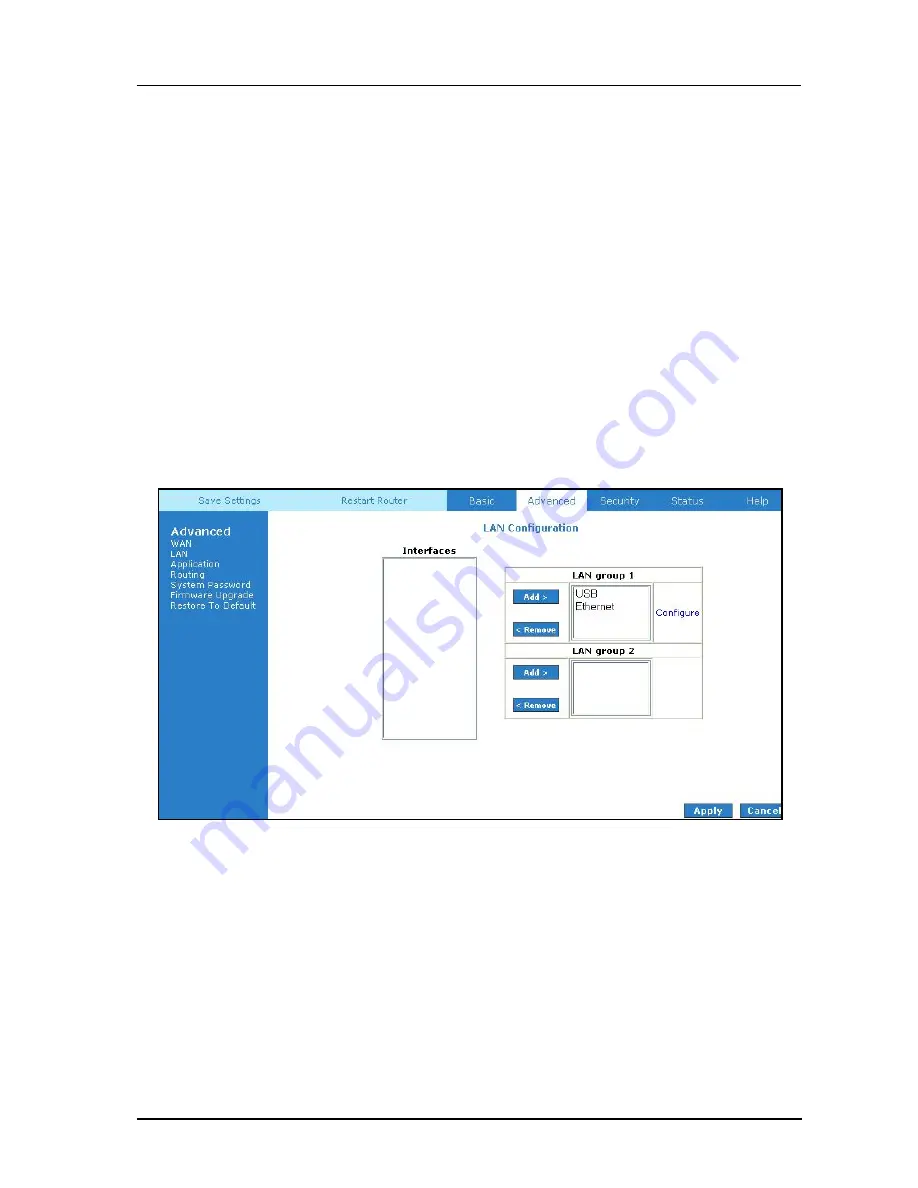 Aztech ADSL2+ Ethernet Router User Manual Download Page 22