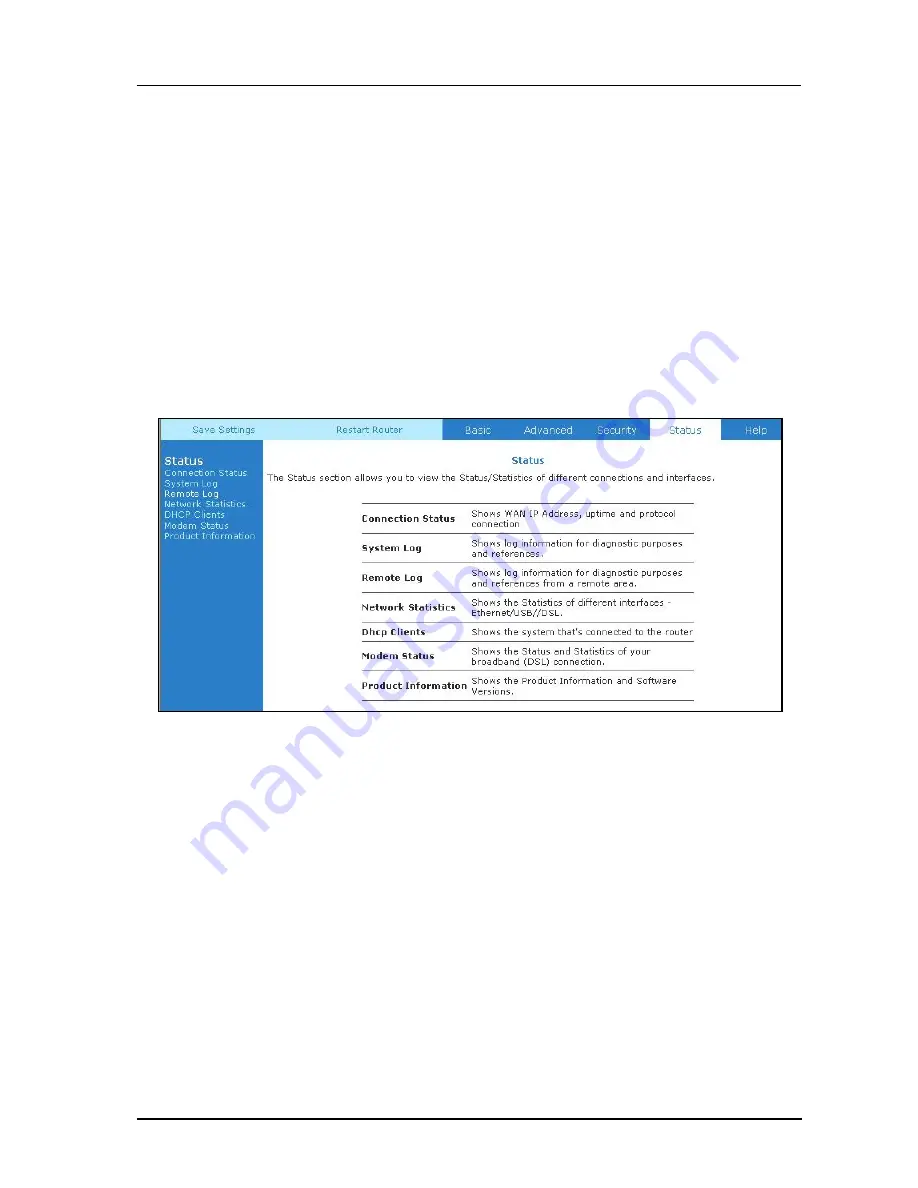 Aztech ADSL2+ Ethernet Router User Manual Download Page 38