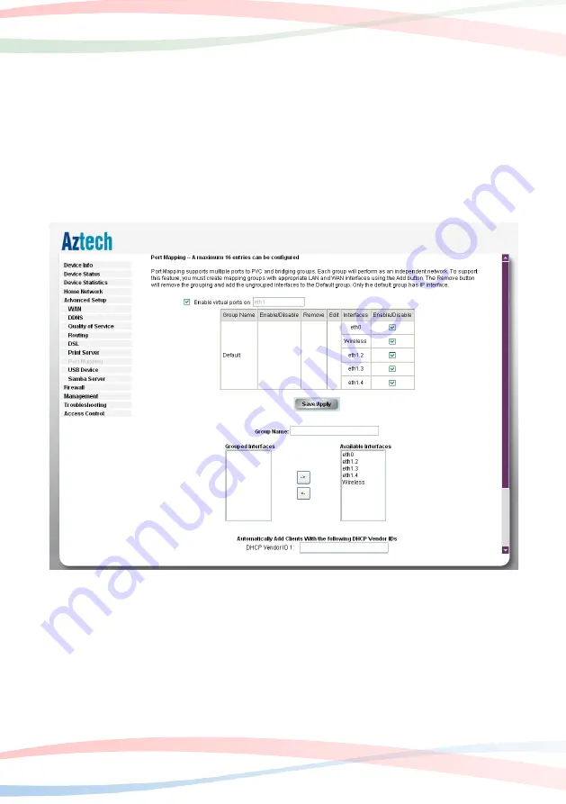 Aztech DSL 1015EN L Скачать руководство пользователя страница 41