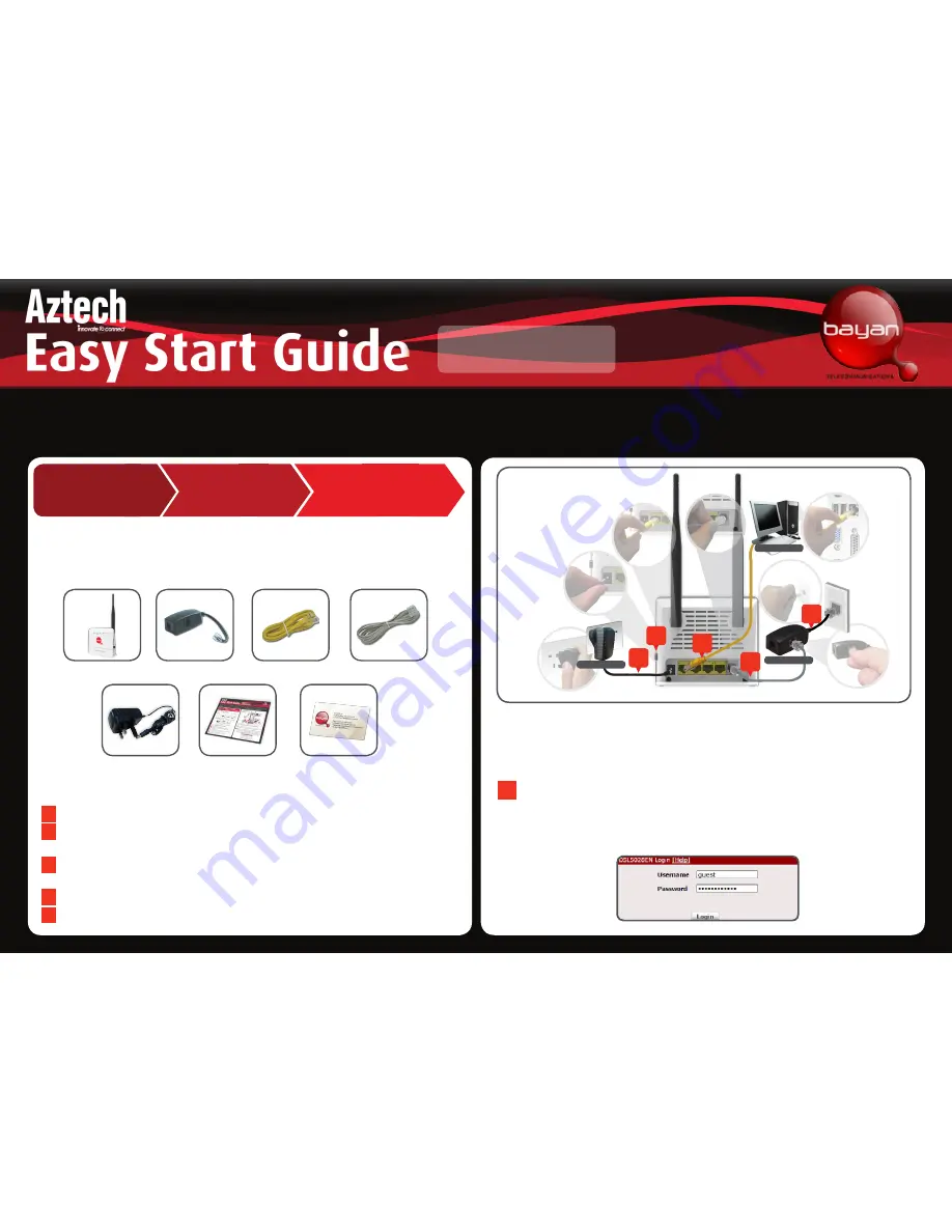 Aztech DSL5028EN Скачать руководство пользователя страница 1