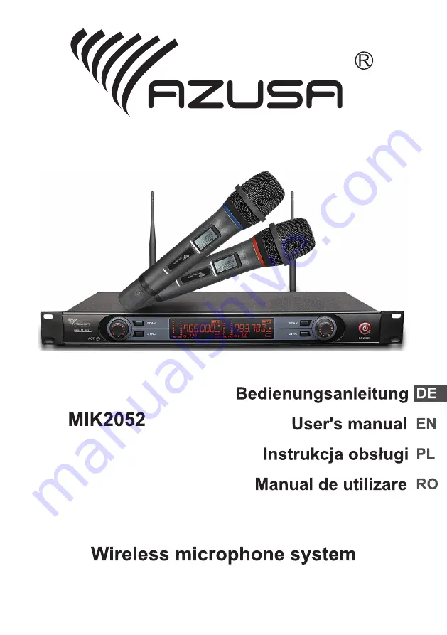 Azusa MIK2052 User Manual Download Page 1