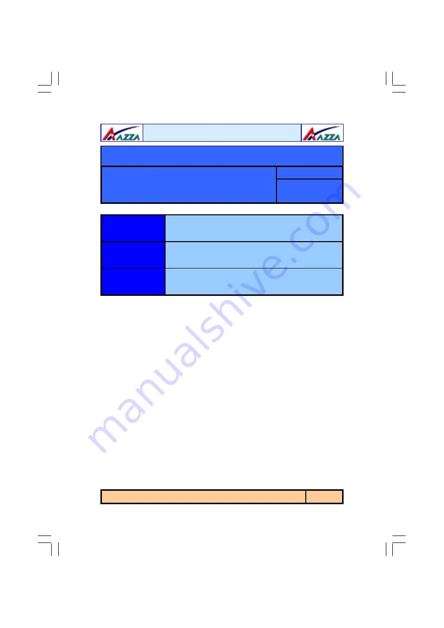 AZZA U694 Series User Manual Download Page 38