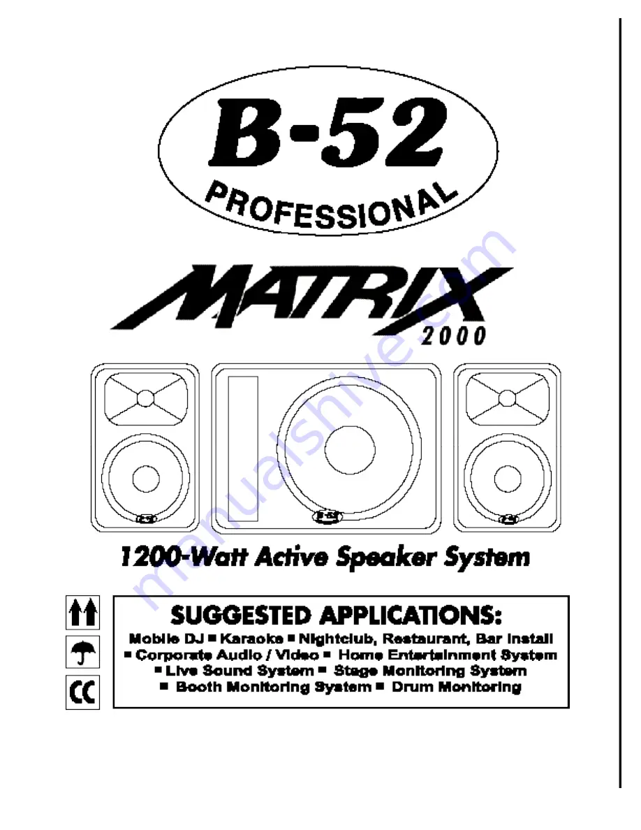 B-52 MATRIX 2000 Скачать руководство пользователя страница 1