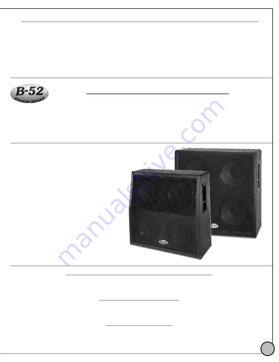 B-52 ST-100A Instruction Manual Download Page 3