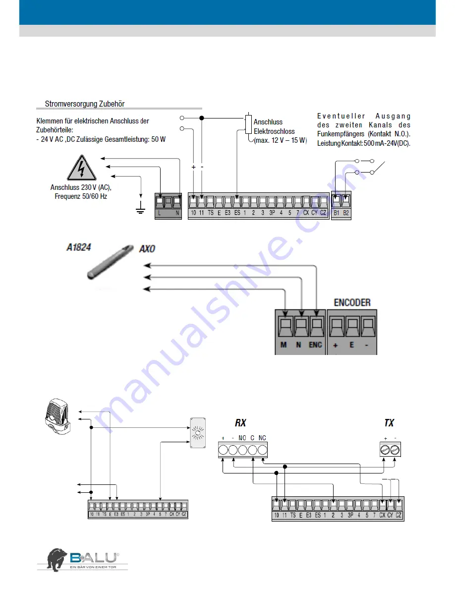 B-ALU Extern 180 Instructions For Installation And Use Manual Download Page 29