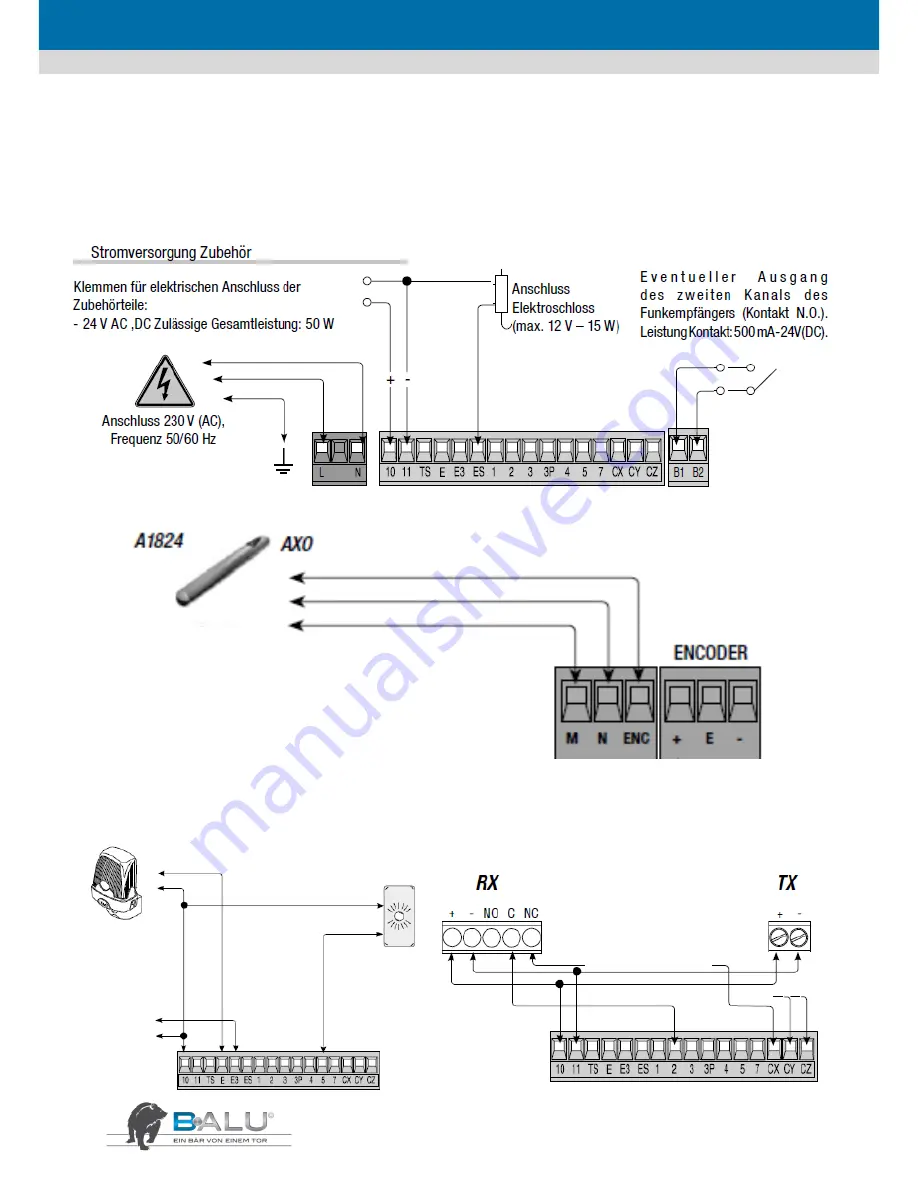 B-ALU Extern 180 Instructions For Installation And Use Manual Download Page 68