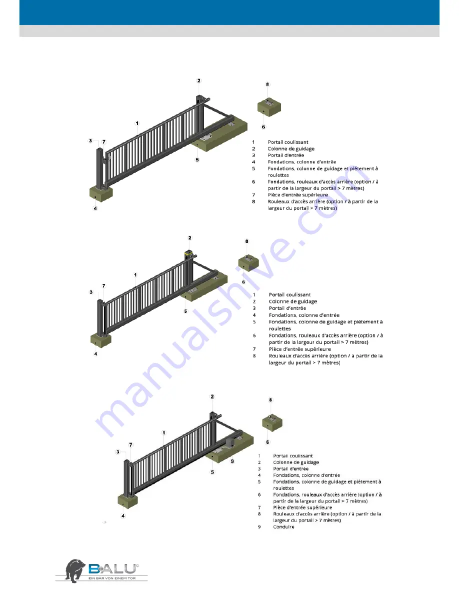 B-ALU Extern 180 Instructions For Installation And Use Manual Download Page 85