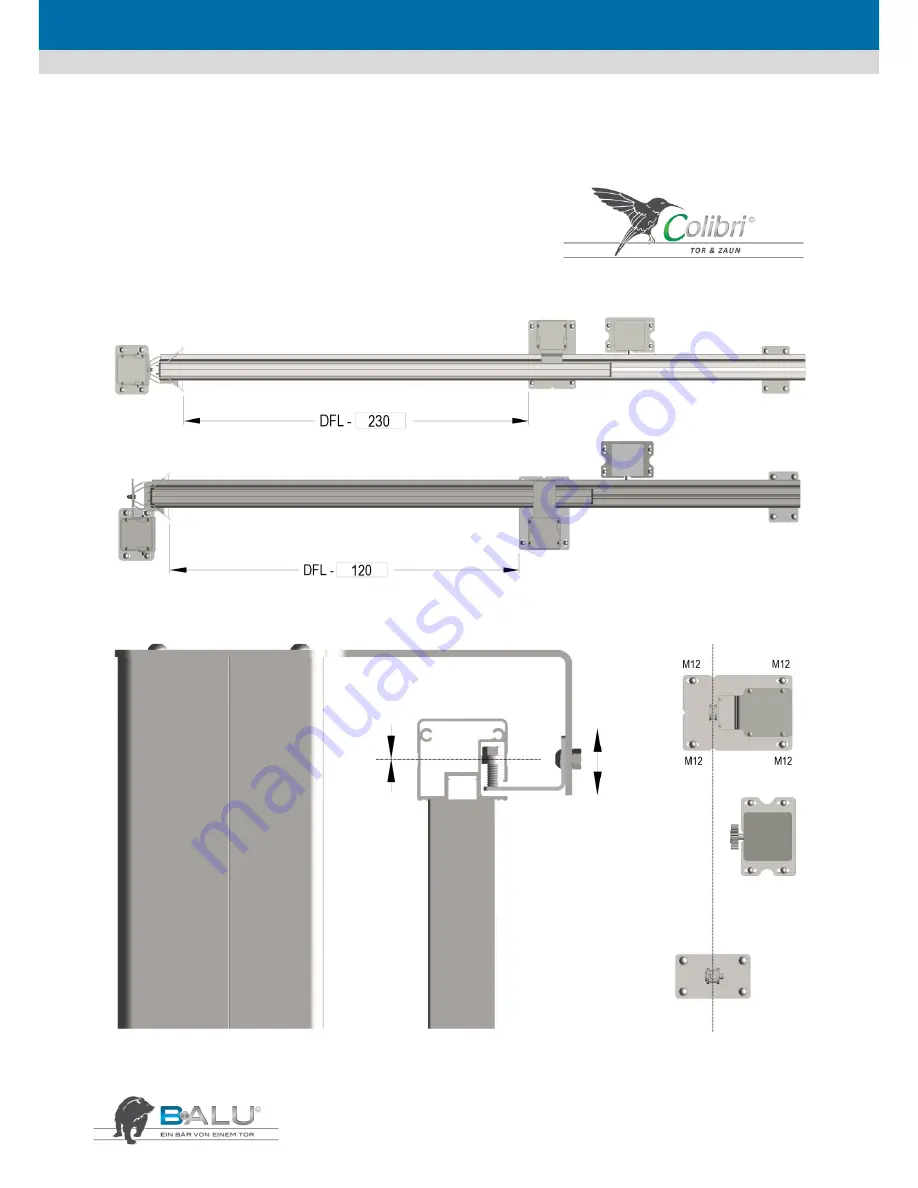 B-ALU Extern 180 Instructions For Installation And Use Manual Download Page 182