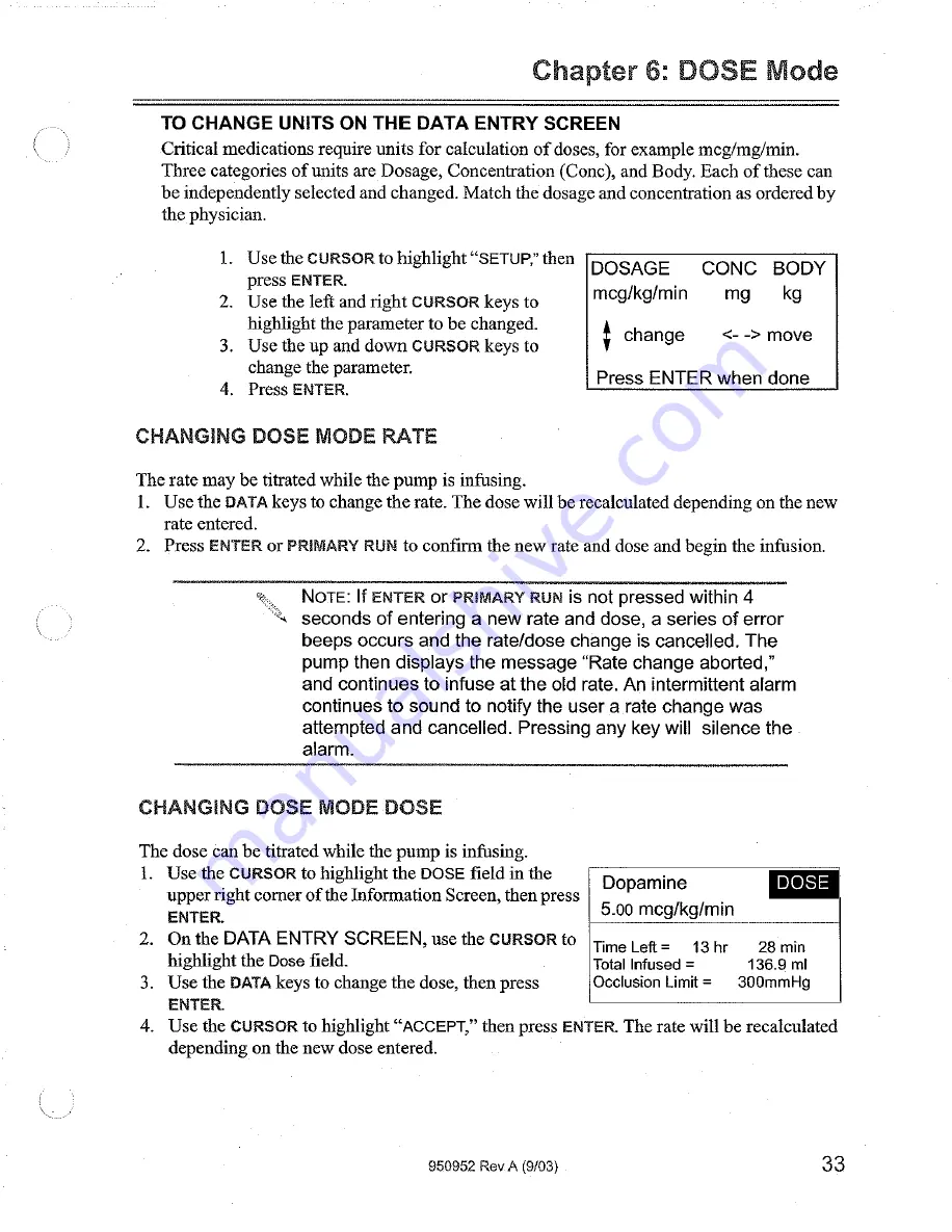 B. Braun OUTLOOK 200 Operator'S Manual Download Page 39