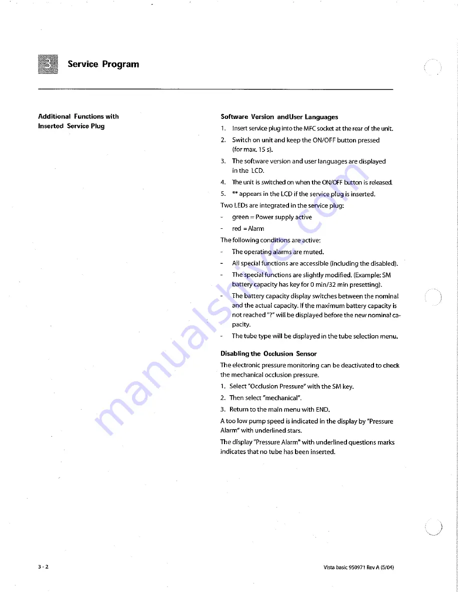 B. Braun Vista basic Service Manual Download Page 28