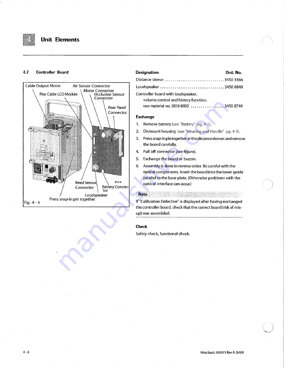 B. Braun Vista basic Service Manual Download Page 44