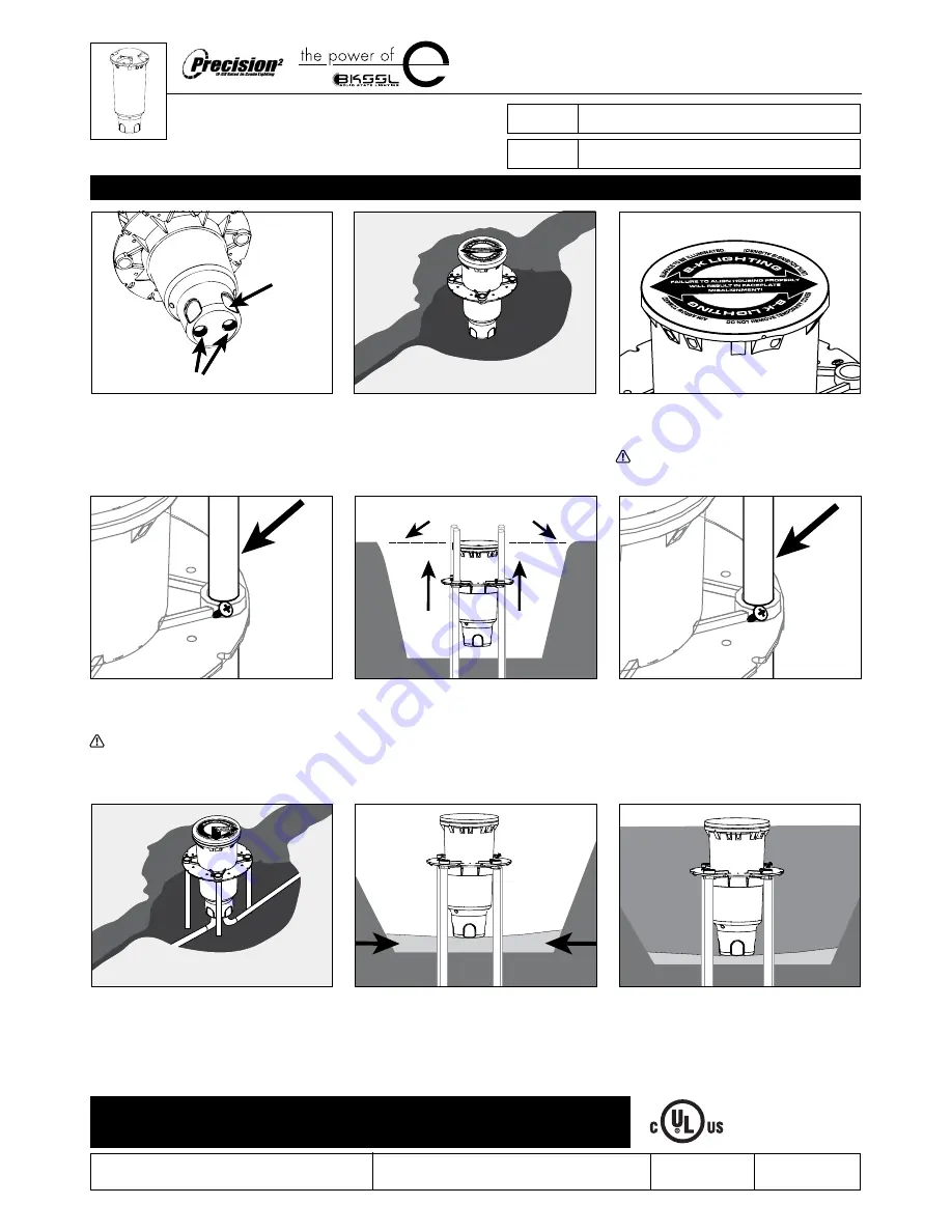 B-K lighting BKSSL Precision2 DR2 Series Installation Instructions Download Page 2