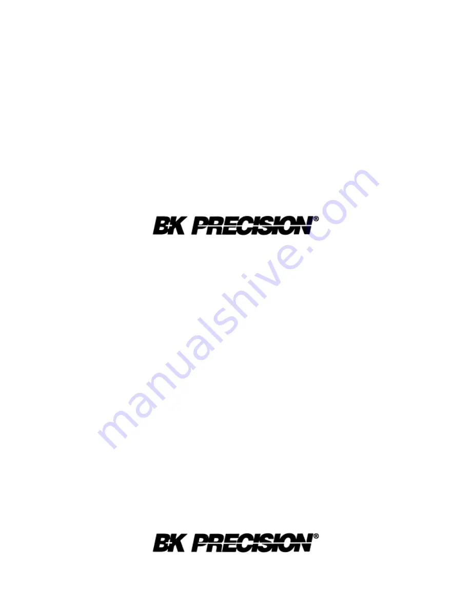 B+K precision 2165A Instruction Manual Download Page 3