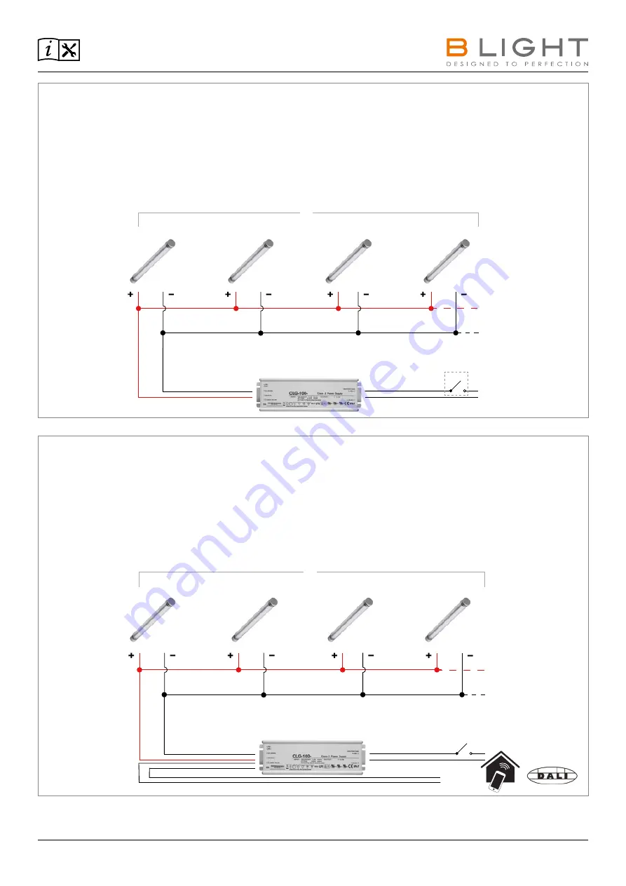 B LIGHT LINEAR TUBE SLIM 674 8 Series Installation Download Page 3