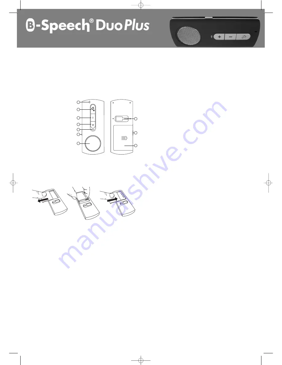 B-Speech Duo-Plus User Manual Download Page 1