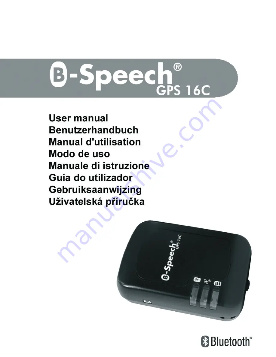 B-Speech GPS 16c User Manual Download Page 1