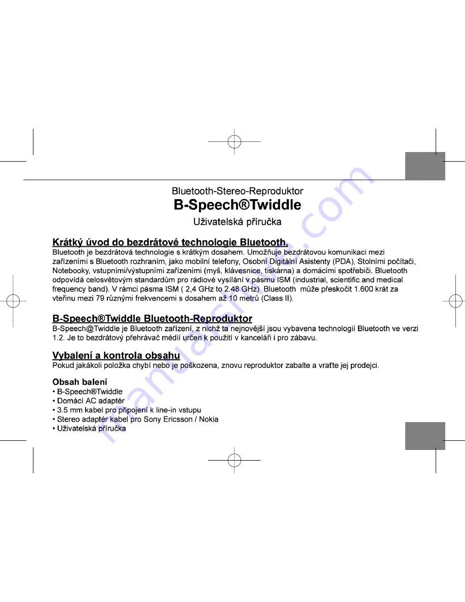 B-Speech Twiddle User Manual Download Page 57