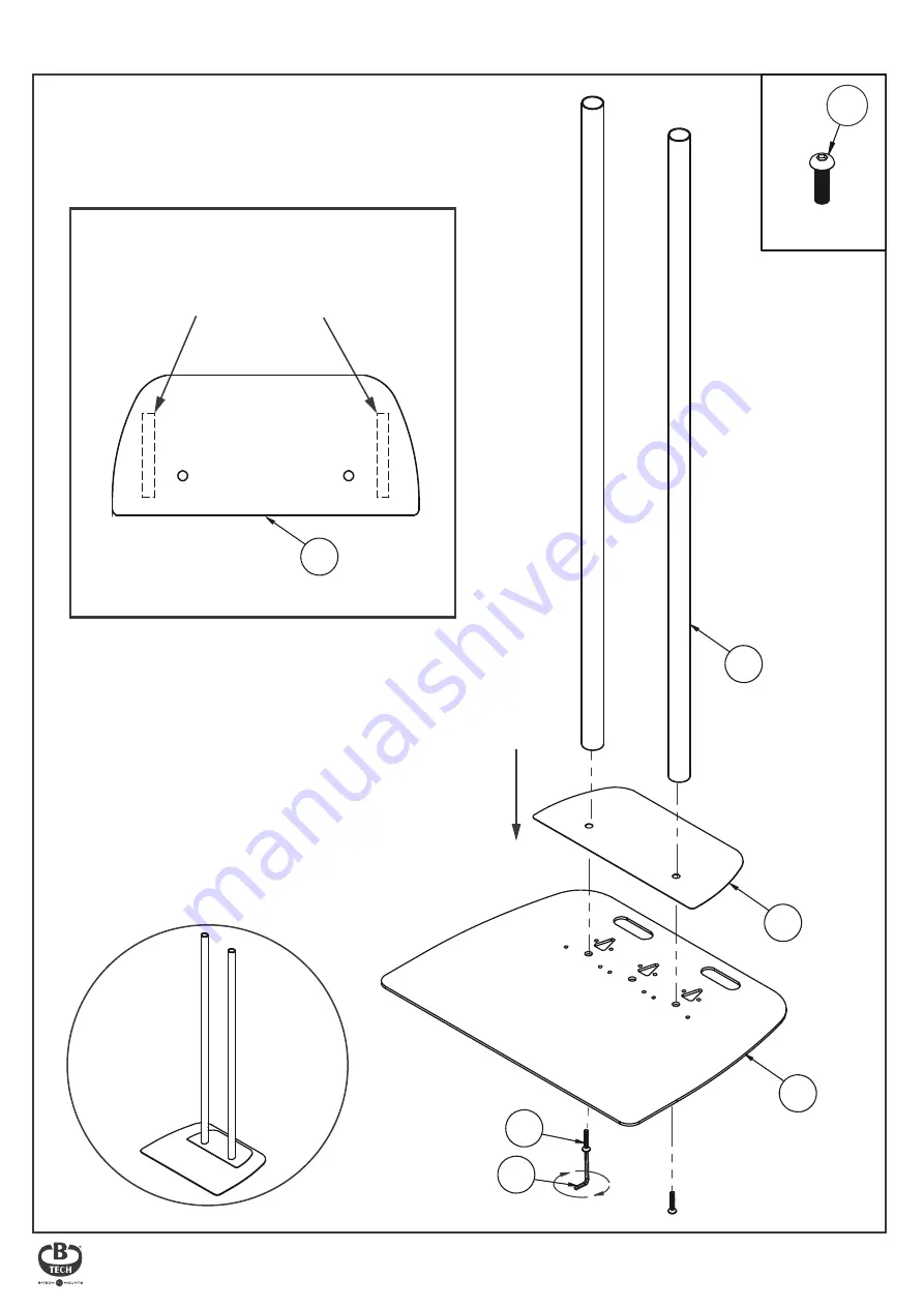 B-Tech AV Mounts BT8573 Installation Manual Download Page 6