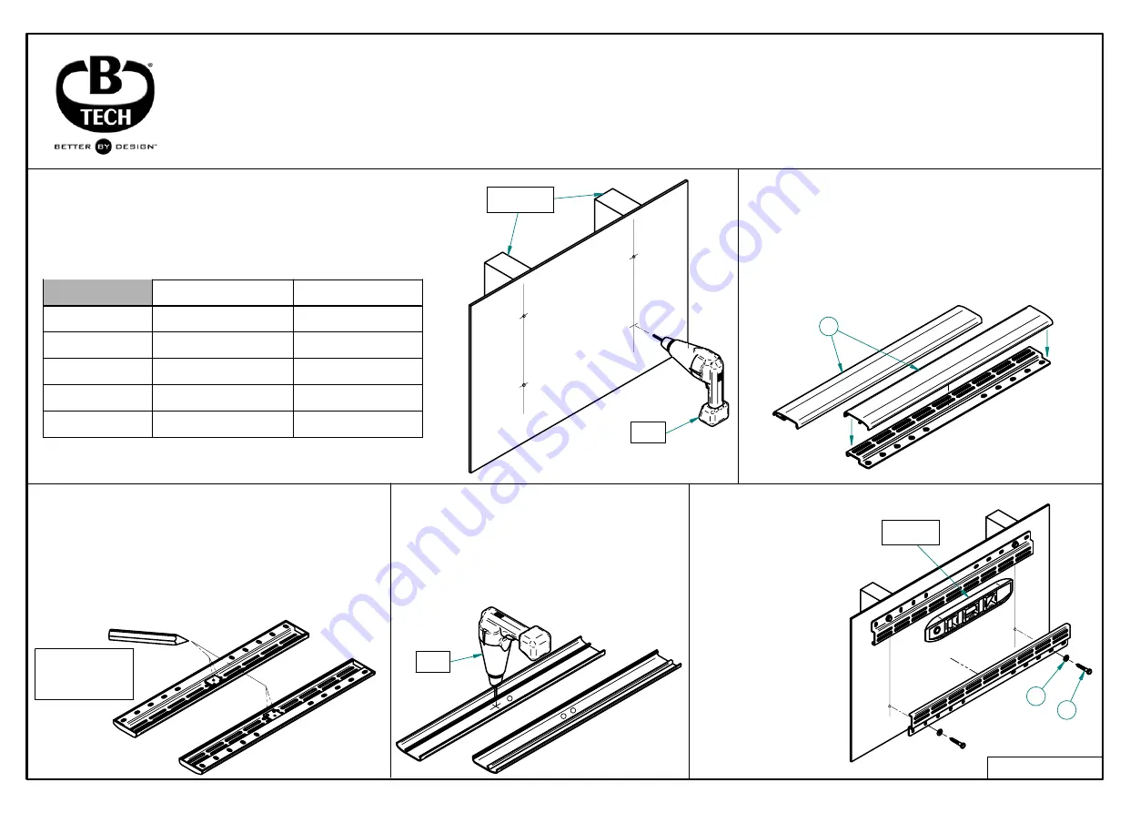 B-Tech BT8006 Assembly And Installation Manual Download Page 6