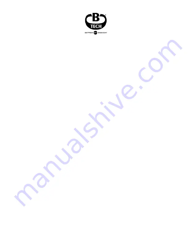 B-Tech BT8504 Installation Manual & Parts List Download Page 20