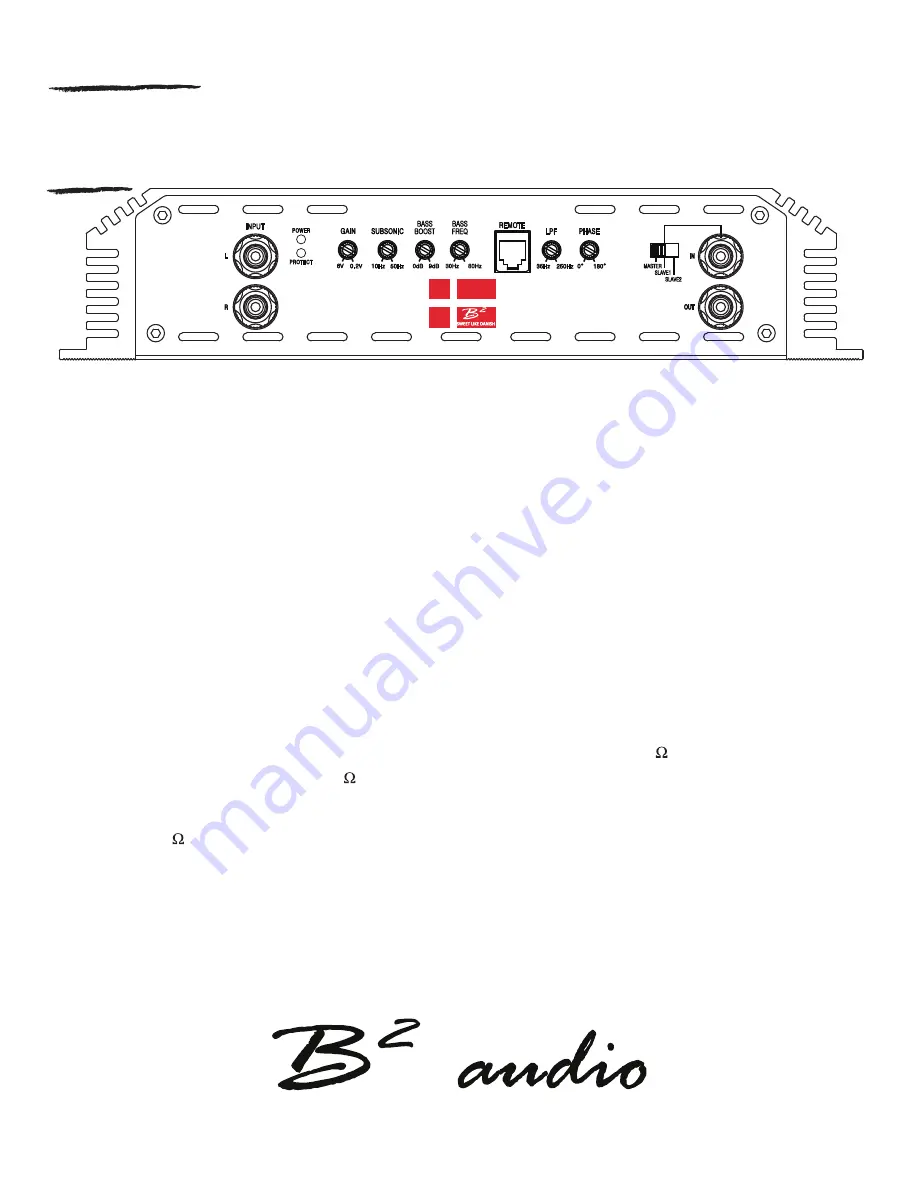 B2 Audio Zero.3 Owner'S Manual Download Page 4