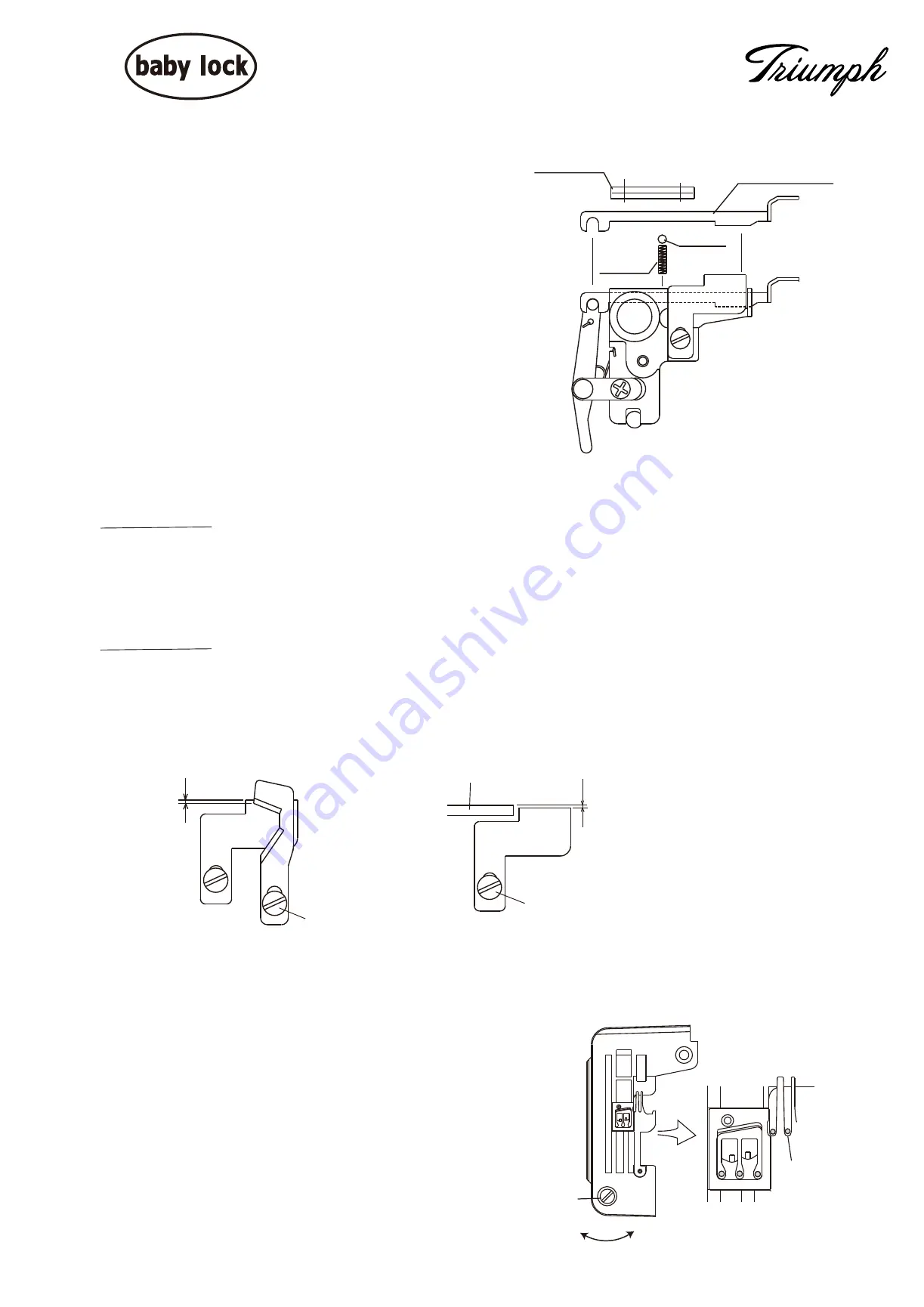 Baby Lock Triumph BLETS8 Service Manual Download Page 11