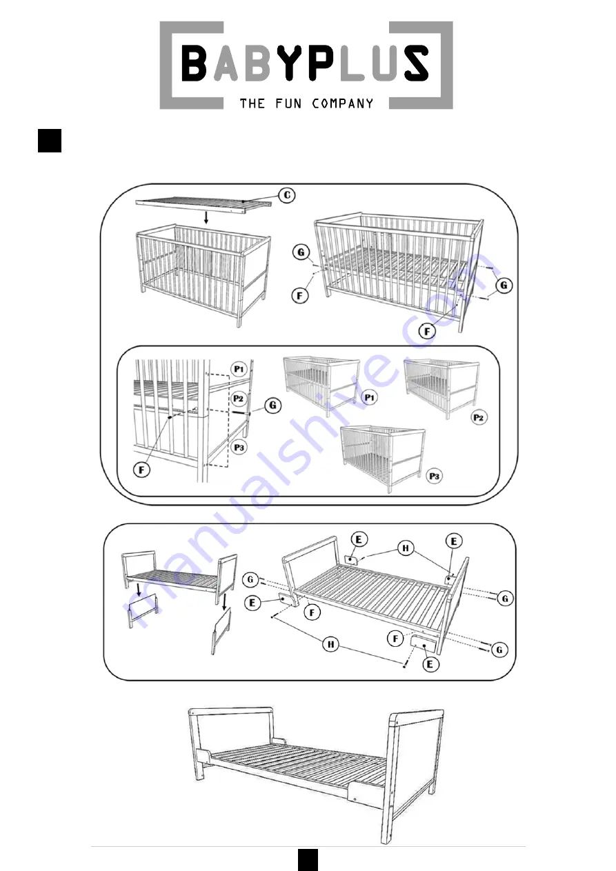 Baby Plus Abel Assembly Instructions Manual Download Page 8