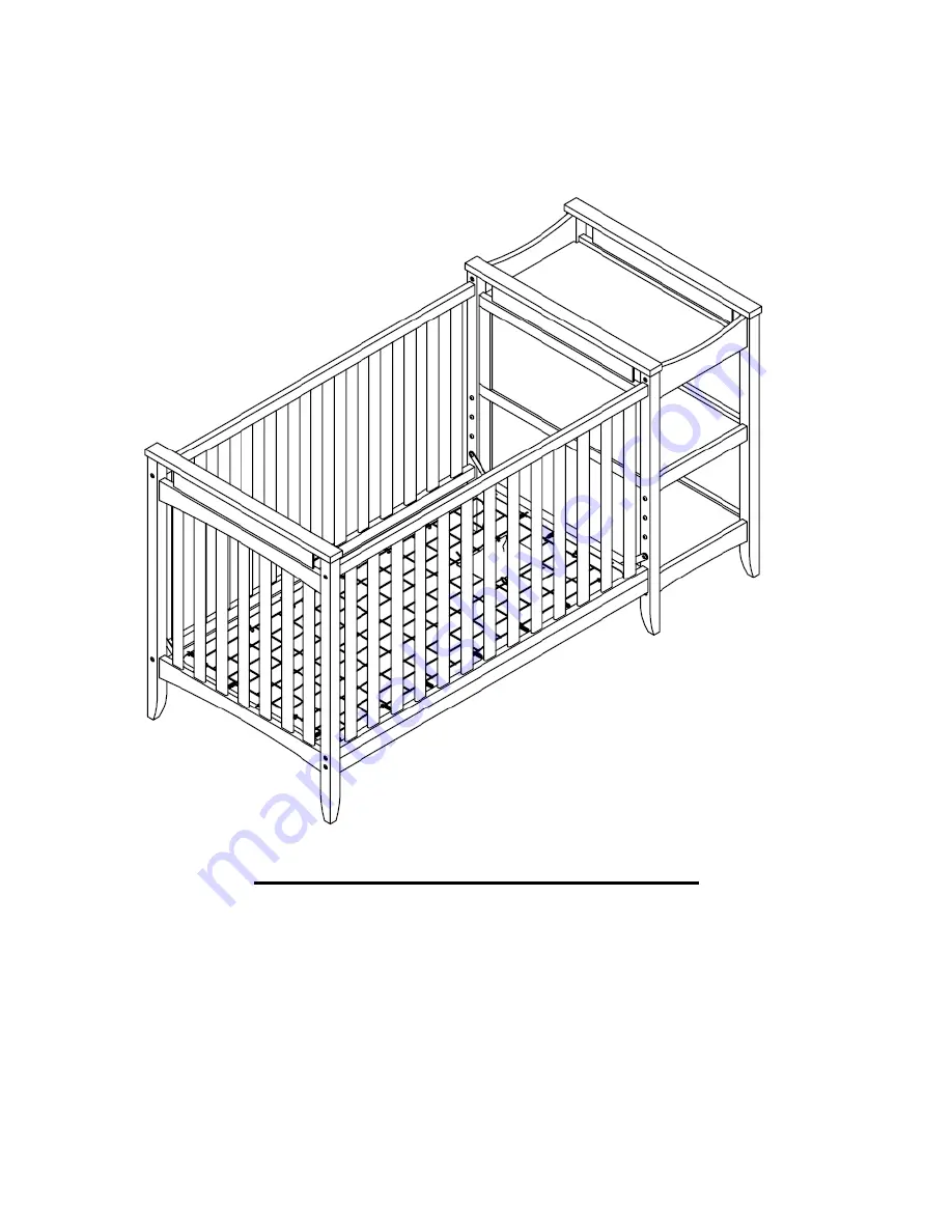 Baby Relax CRIB CHANGER COMBO 2 IN 1 CRIB Assembly Manual Download Page 6