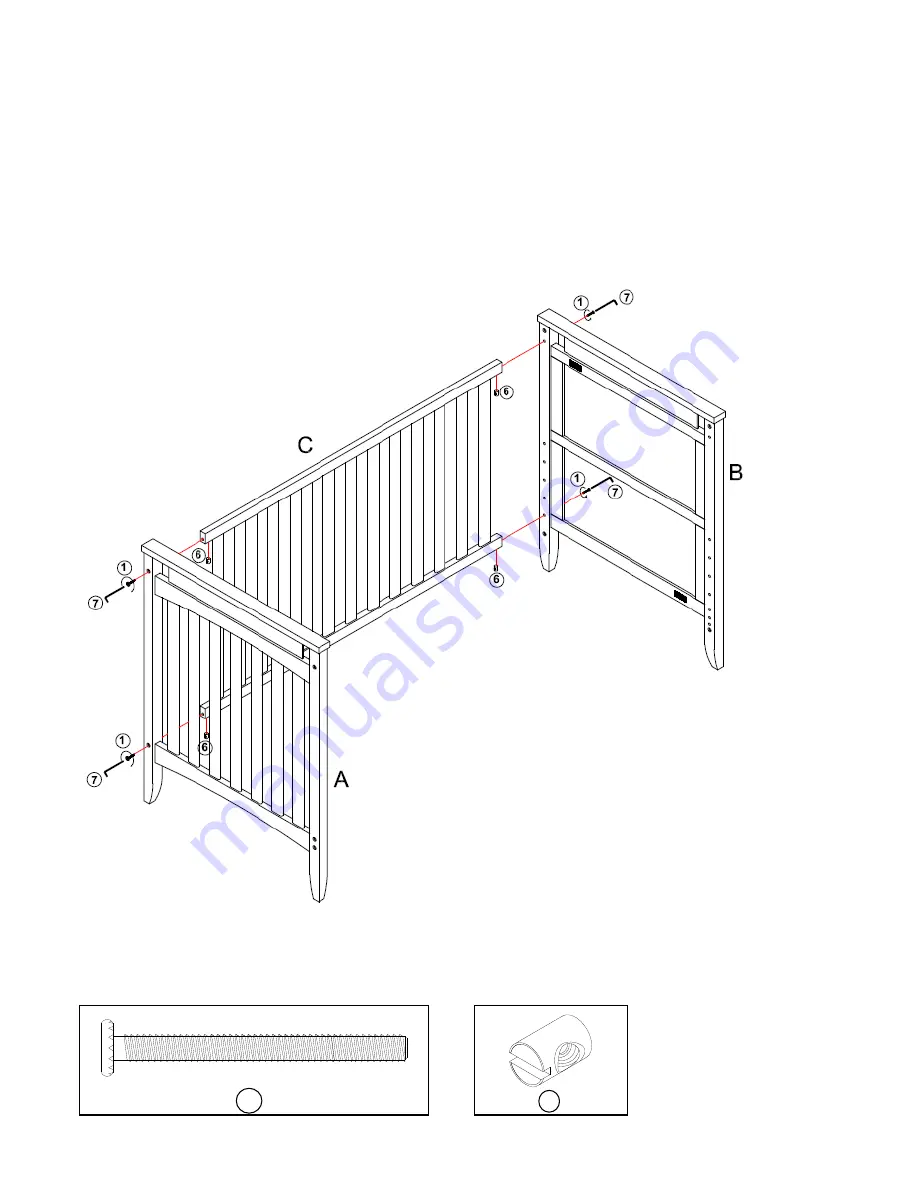 Baby Relax CRIB CHANGER COMBO 2 IN 1 CRIB Скачать руководство пользователя страница 7