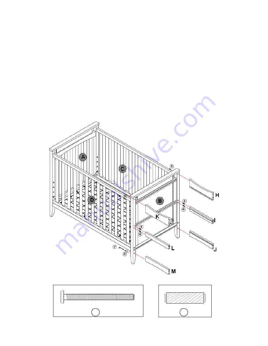 Baby Relax CRIB CHANGER COMBO 2 IN 1 CRIB Скачать руководство пользователя страница 11