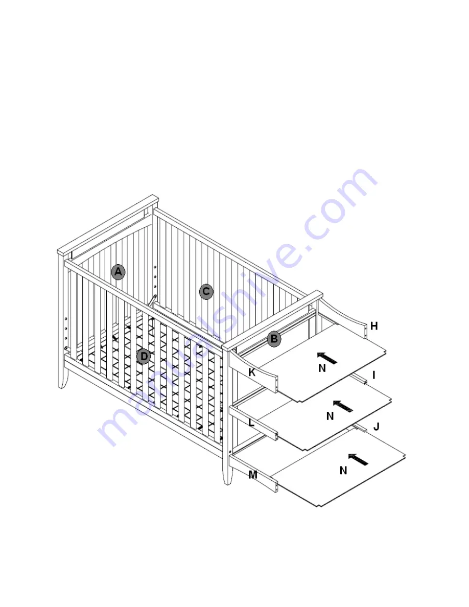 Baby Relax CRIB CHANGER COMBO 2 IN 1 CRIB Скачать руководство пользователя страница 12