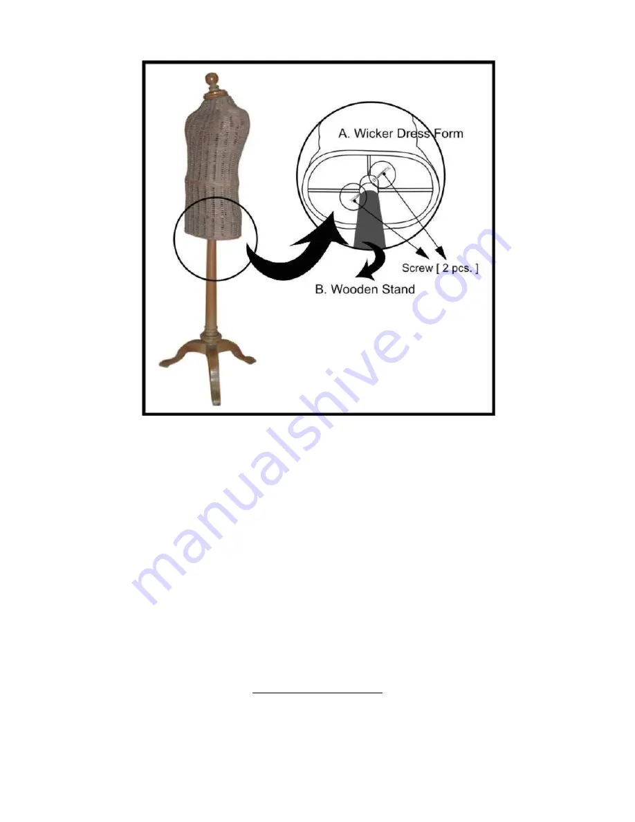 baby&child WICKER DRESSMAKER'S FORM Quick Manual Download Page 2