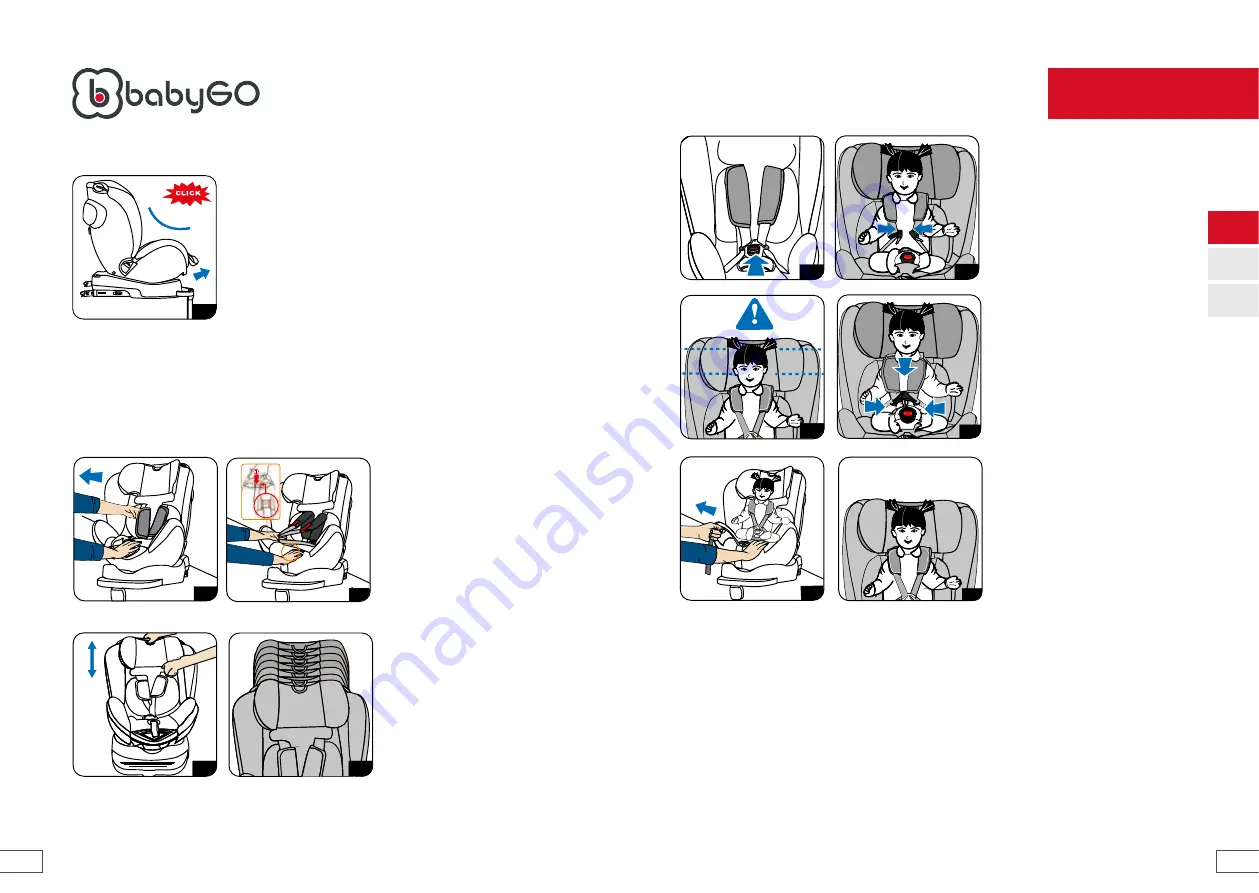 BabyGo FIXLEG 360 Assembly Instructions Manual Download Page 4