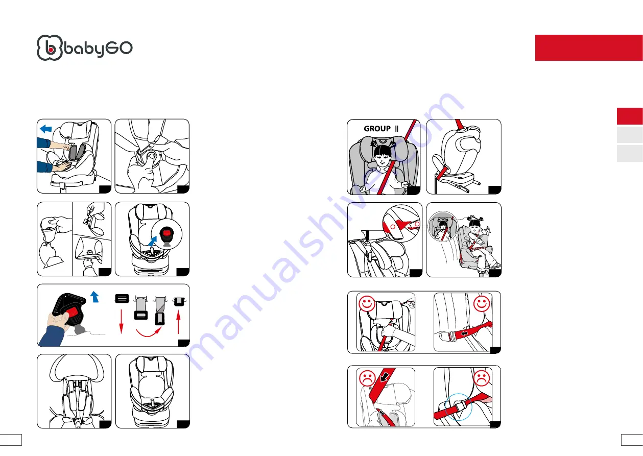 BabyGo FIXLEG 360 Assembly Instructions Manual Download Page 5