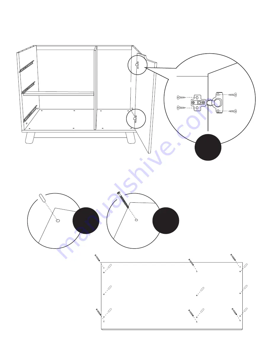 Babyletto Hudson 3-Drawer Changer Dresser Assembly Instructions Manual Download Page 9