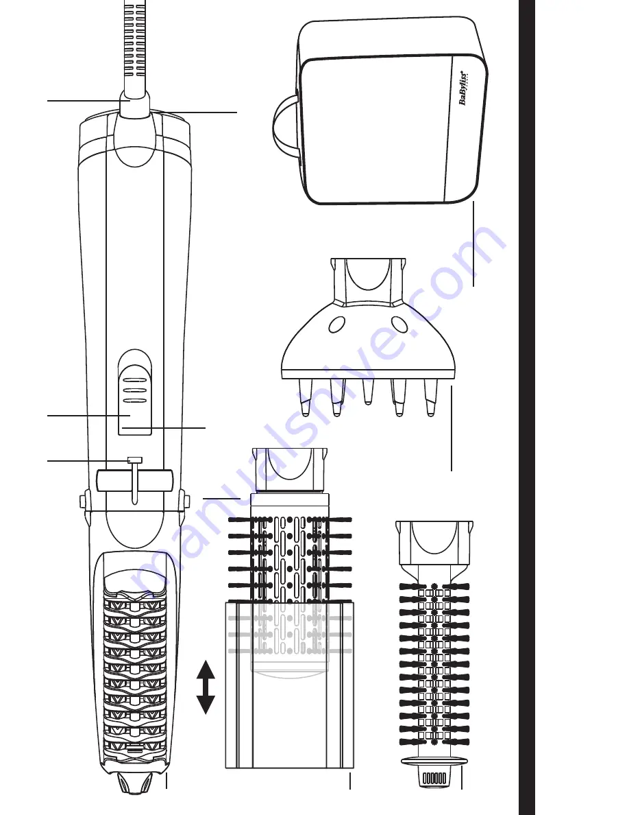 BaByliss BELiss Brushing 1000 2735E Manual Download Page 2