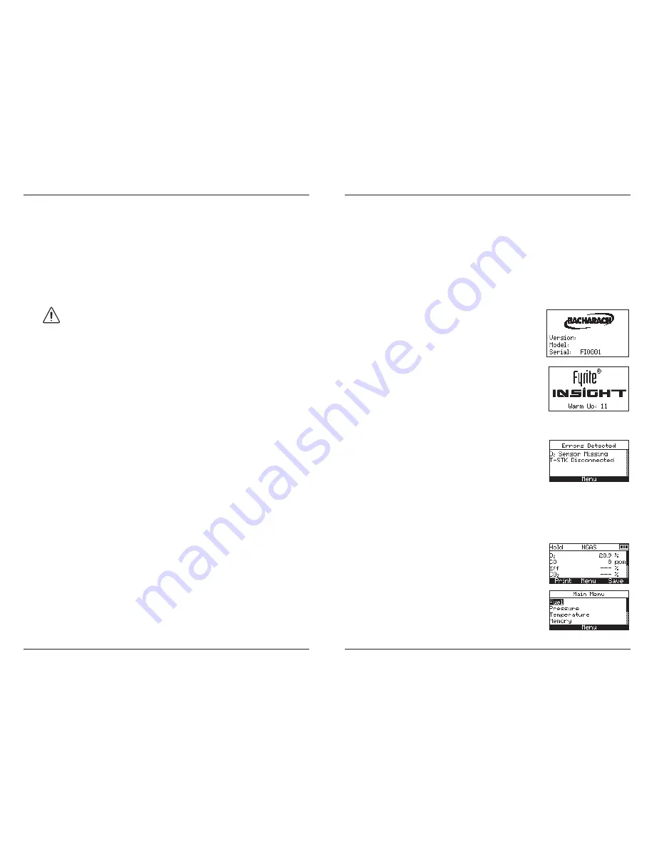 Bacharach Fyrite INSIGHT Operating & Maintenance Instructions Download Page 13