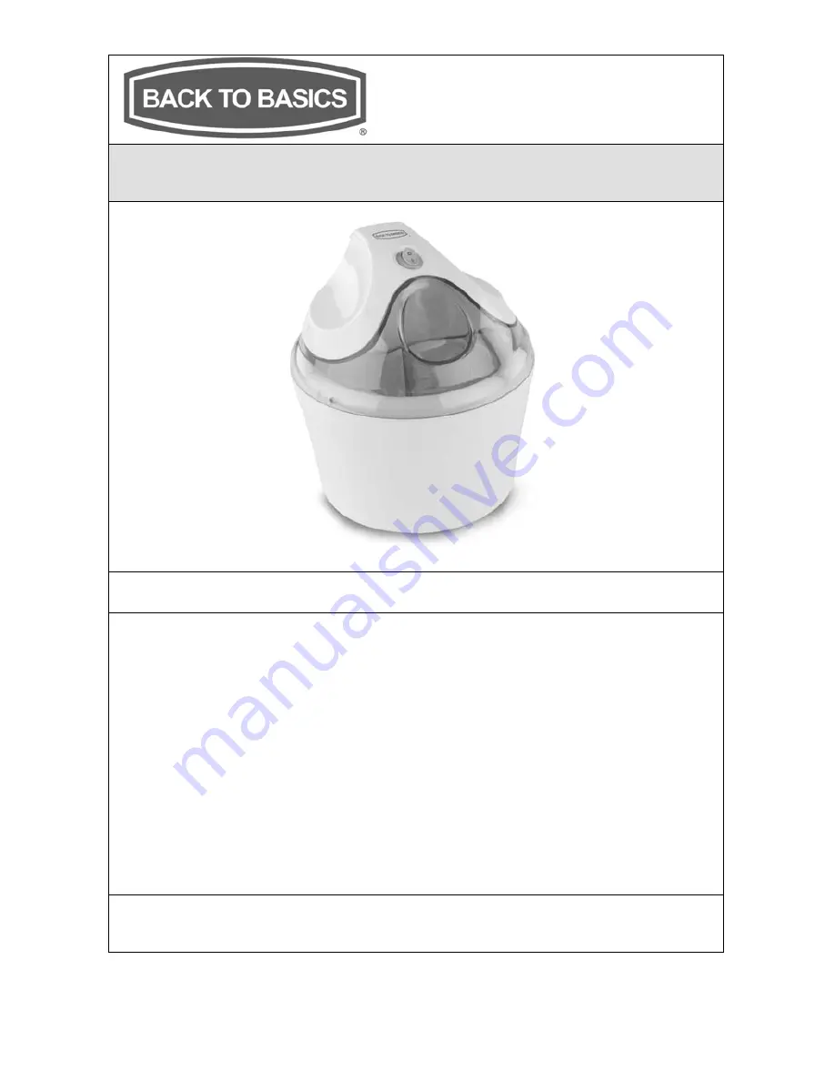 Back to Basics SITCMLP Instruction Manual Download Page 14