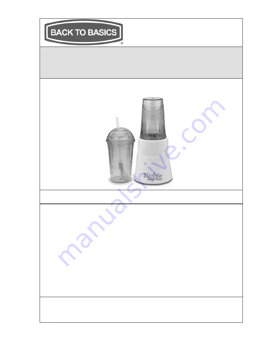 Back to Basics SITSELP Instruction Manual Download Page 17