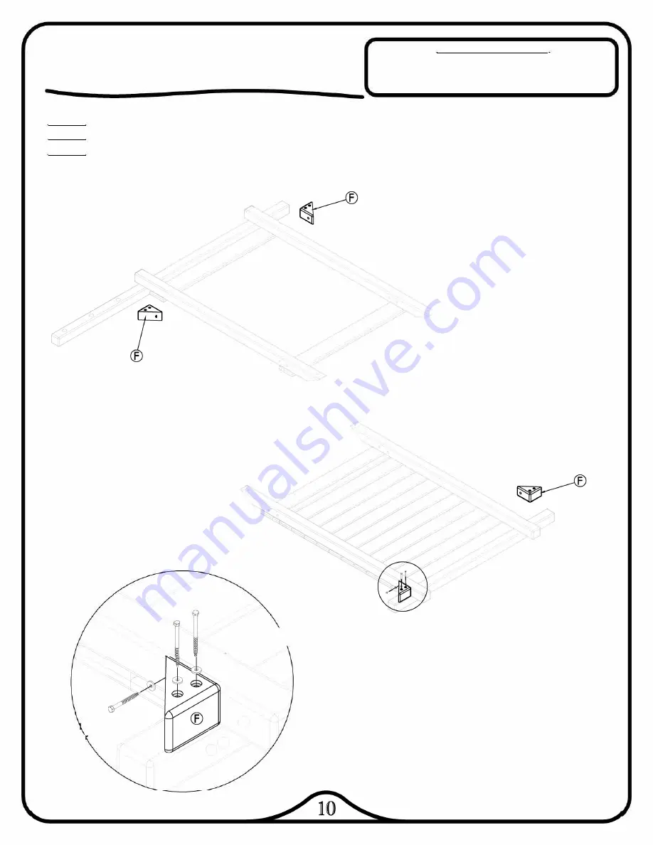 Backyard Adventures Playcenter Avalanche Assembly Instructions Manual Download Page 10