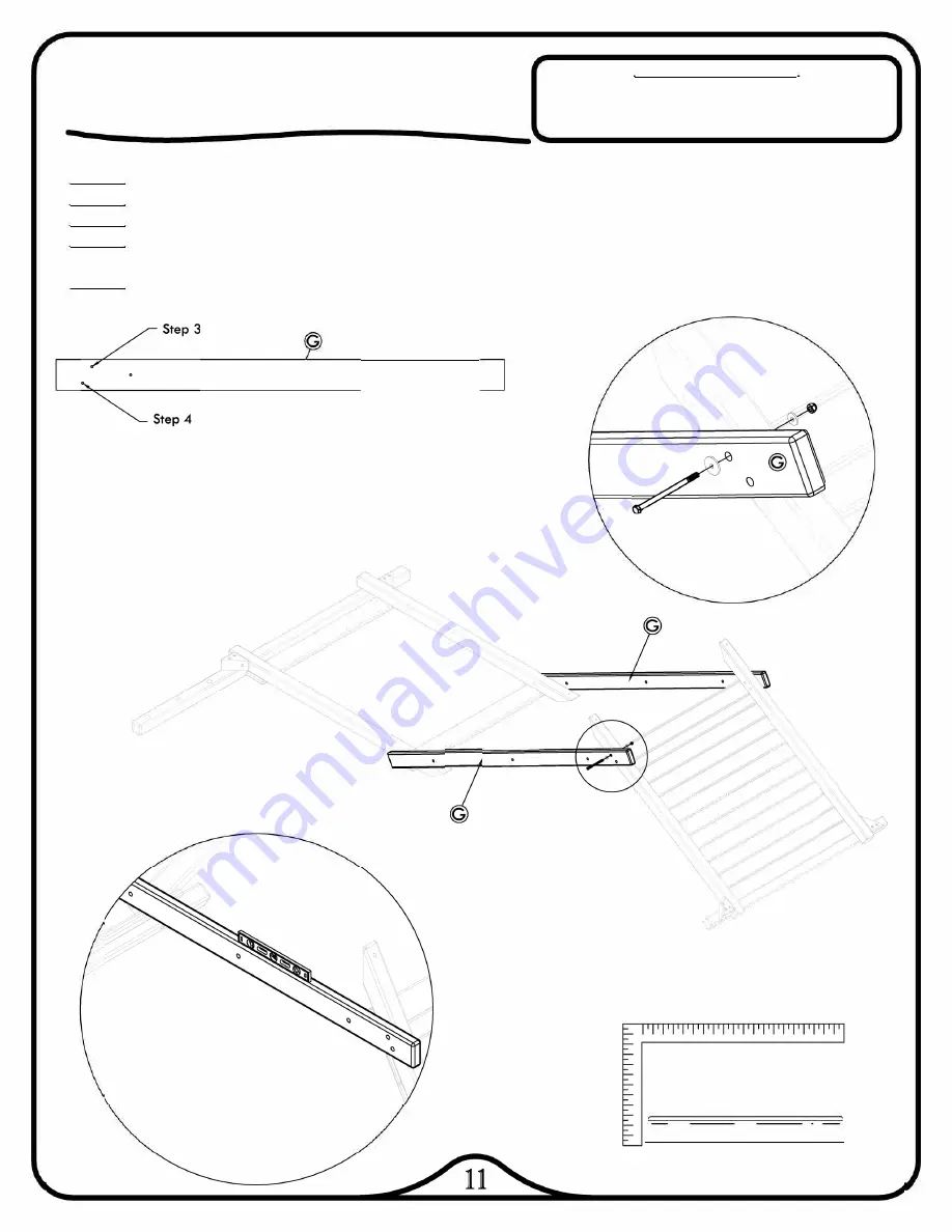 Backyard Adventures Playcenter Avalanche Assembly Instructions Manual Download Page 11