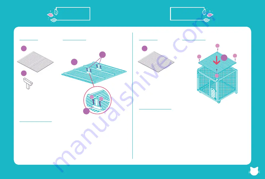 Backyard Cat Enclosures Kitty Kondo Assembly Instructions Manual Download Page 5