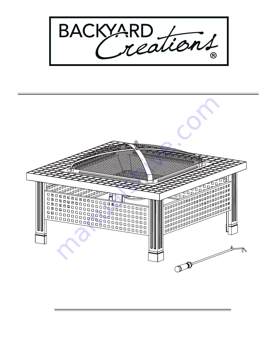 Backyard Creations OFW107S-M Скачать руководство пользователя страница 1