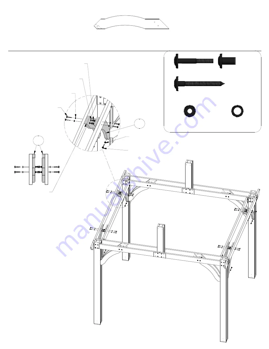 Backyard Discovery 12x10 BROOKDALE GAZEBO Скачать руководство пользователя страница 24