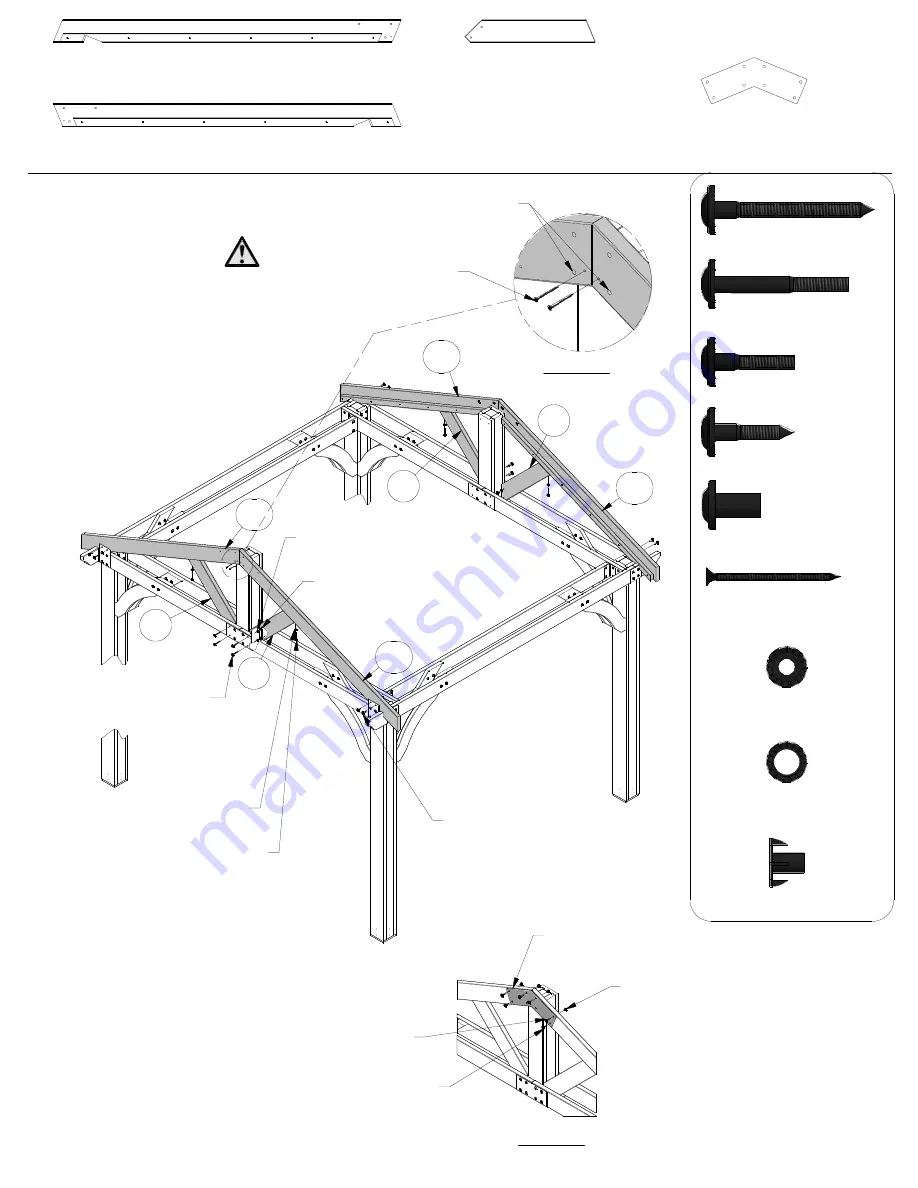 Backyard Discovery 12x10 BROOKDALE GAZEBO Скачать руководство пользователя страница 25