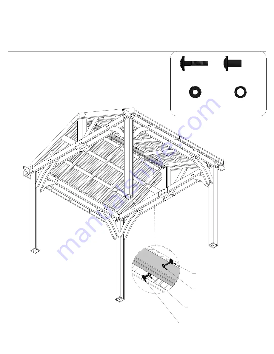 Backyard Discovery 12x10 BROOKDALE GAZEBO Скачать руководство пользователя страница 37