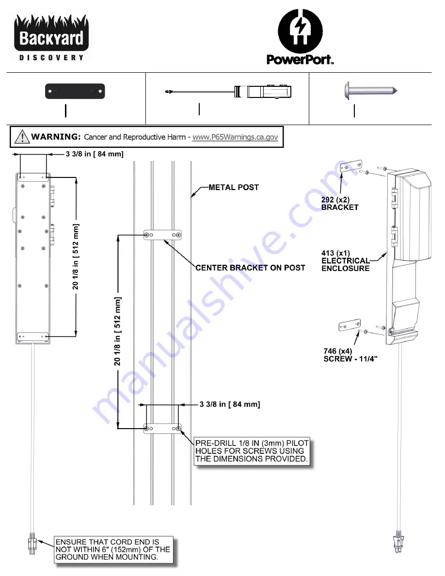 Backyard Discovery 2101579 Owner'S Manual Download Page 34