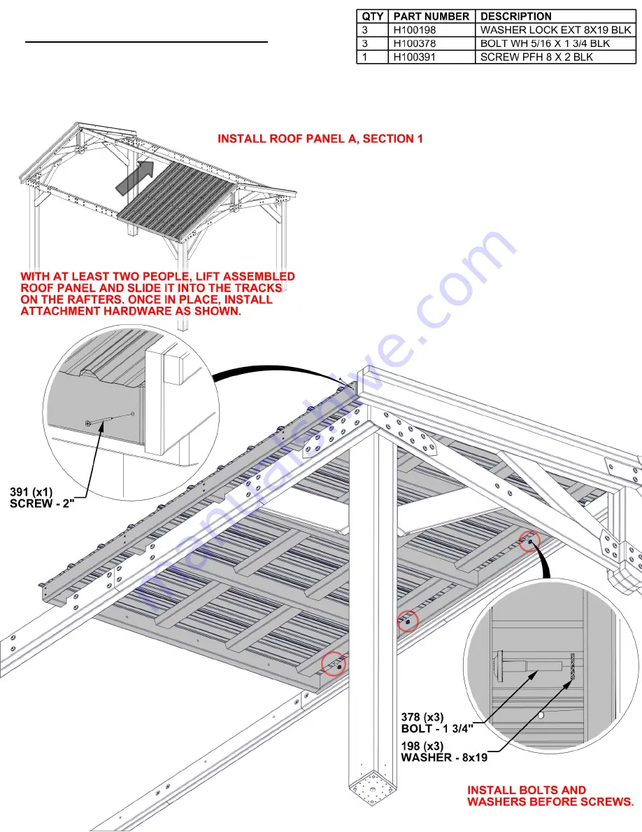 Backyard Discovery 2206038 Assembly Instructions Manual Download Page 47